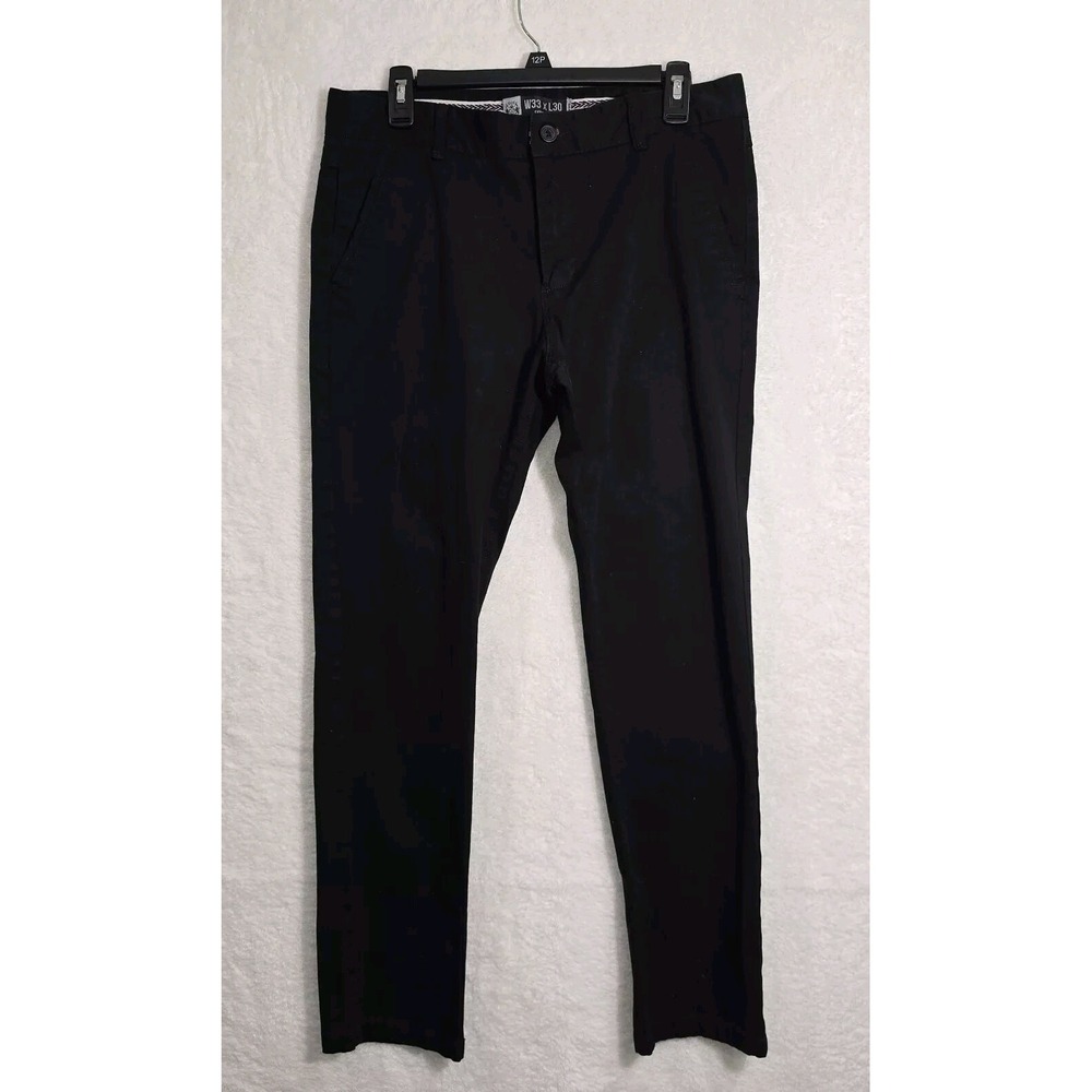 Xios‎ Women's Skinny Fit Black Pants Size 33x30 Cotton Blend Chino Pants